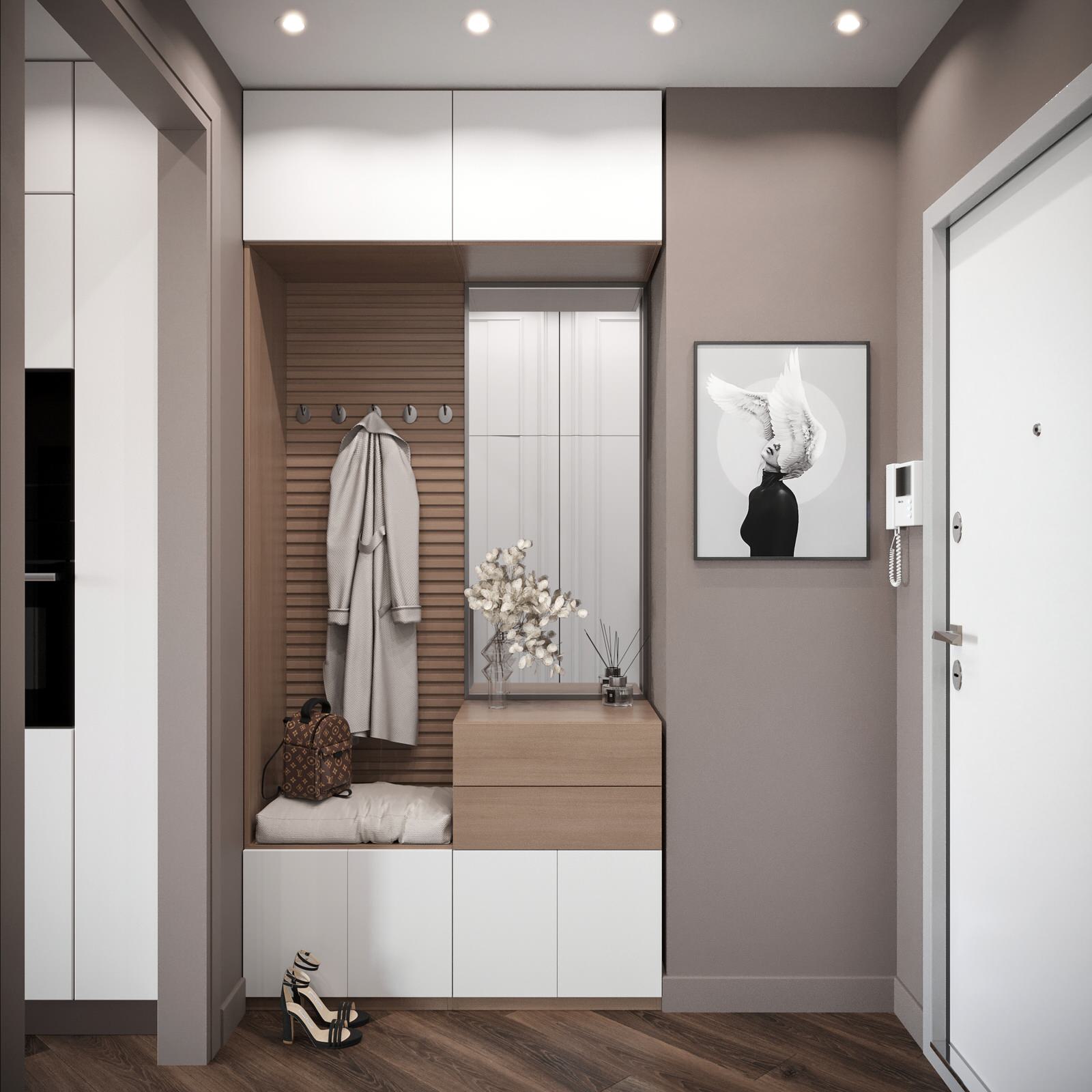 Интеллигентный интерьер в ЖК D1 (визуализации)