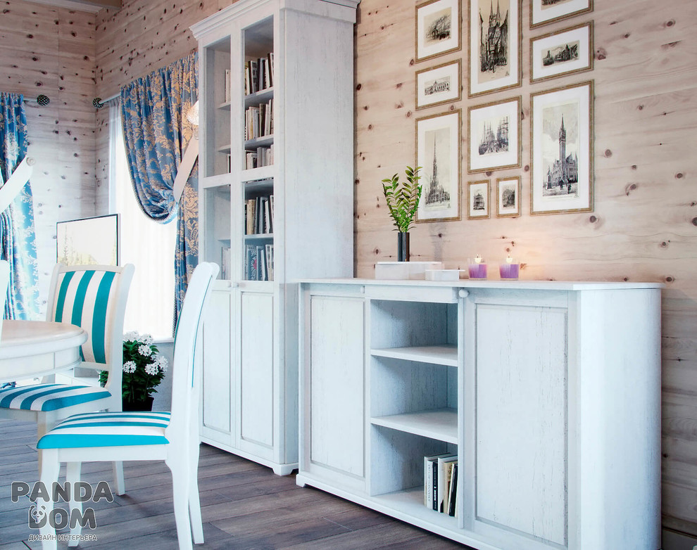 Деревянный дом в стиле кантри