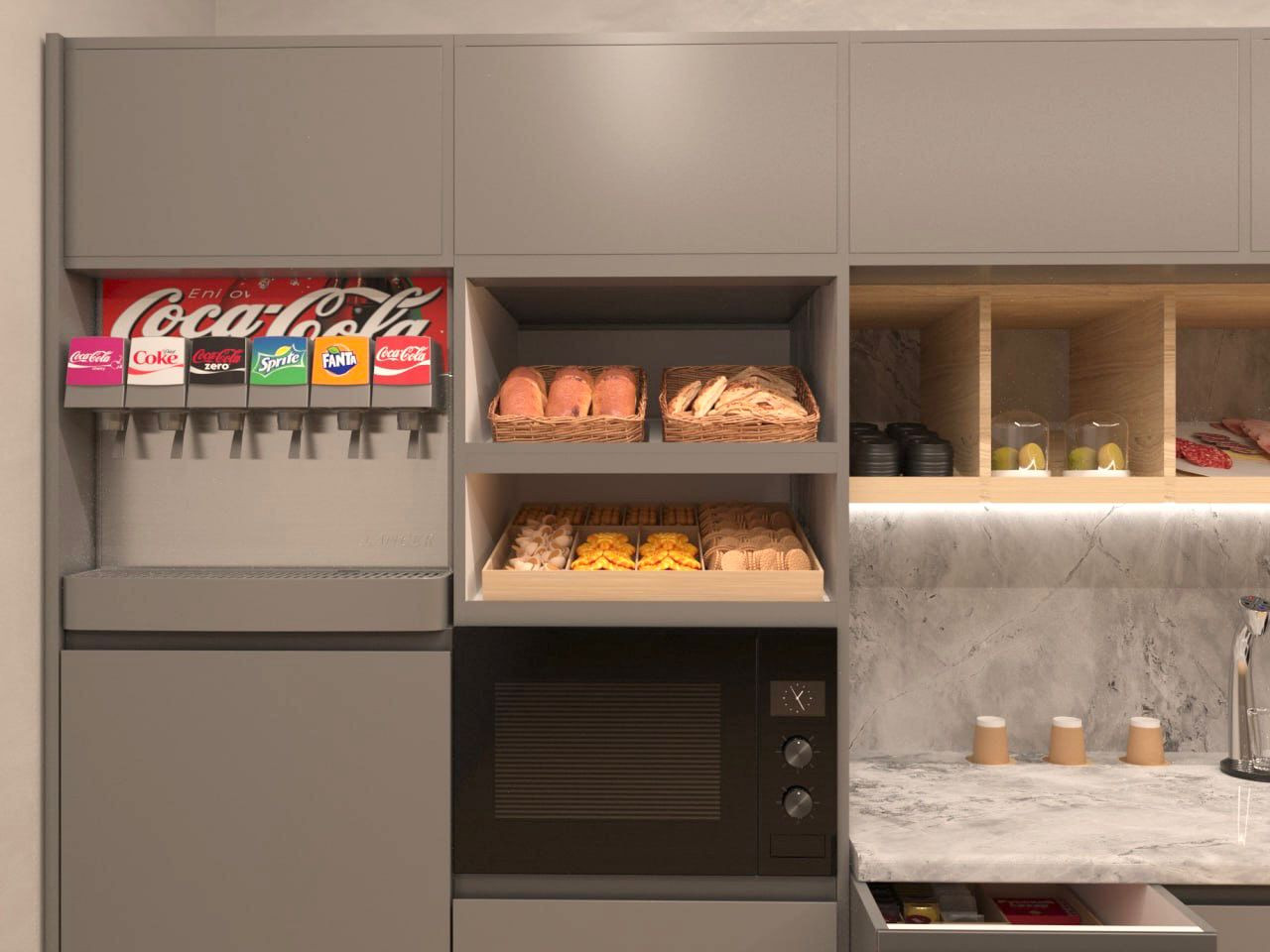 Проектирование кухни с наполнением