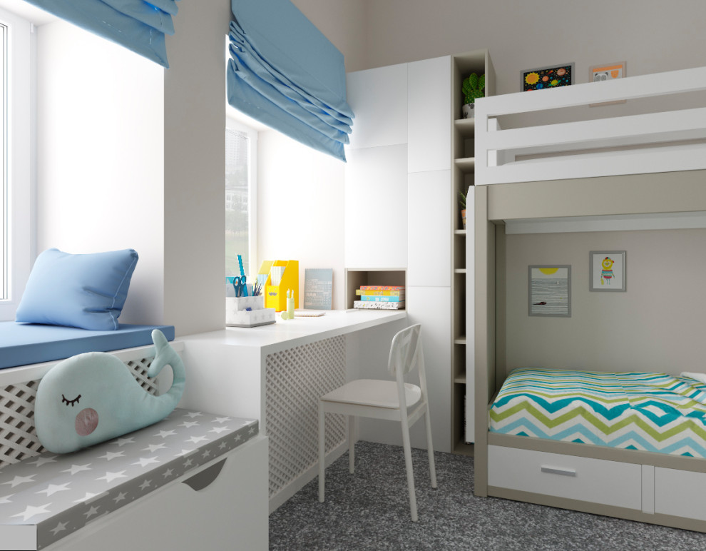 Дизайн проект детских комнат с проектированием мебели