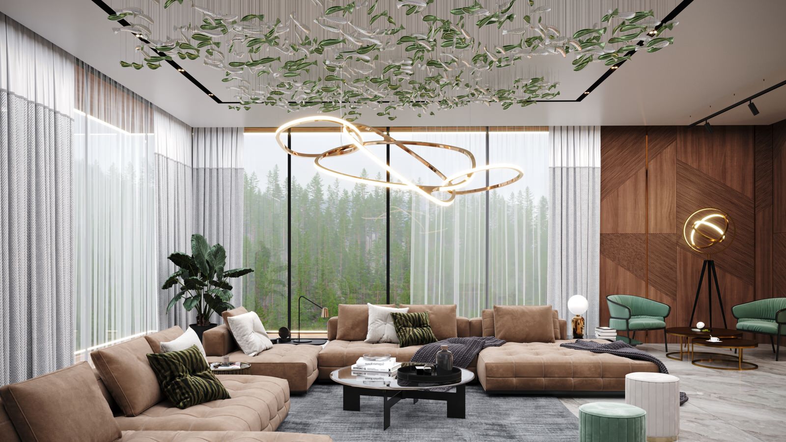 Дом на рельефе 550 м.кв