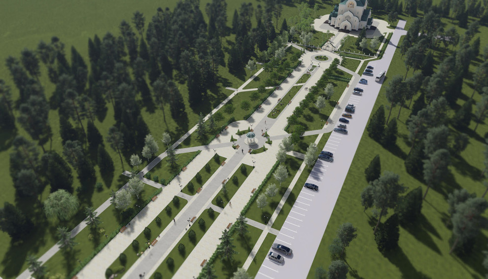 Обложка проекта: Проект городского сквера в г. Когалым, ХМАО