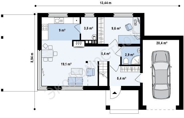 Проект дома Империя Hz-63