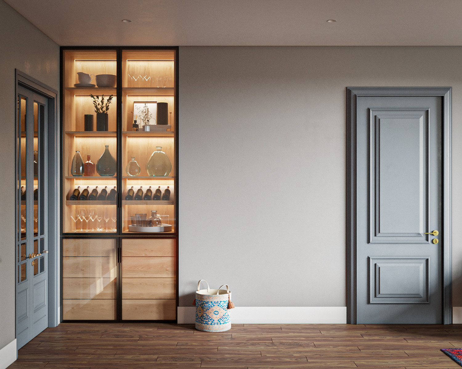 Атмосферная квартира с панорамными окнами