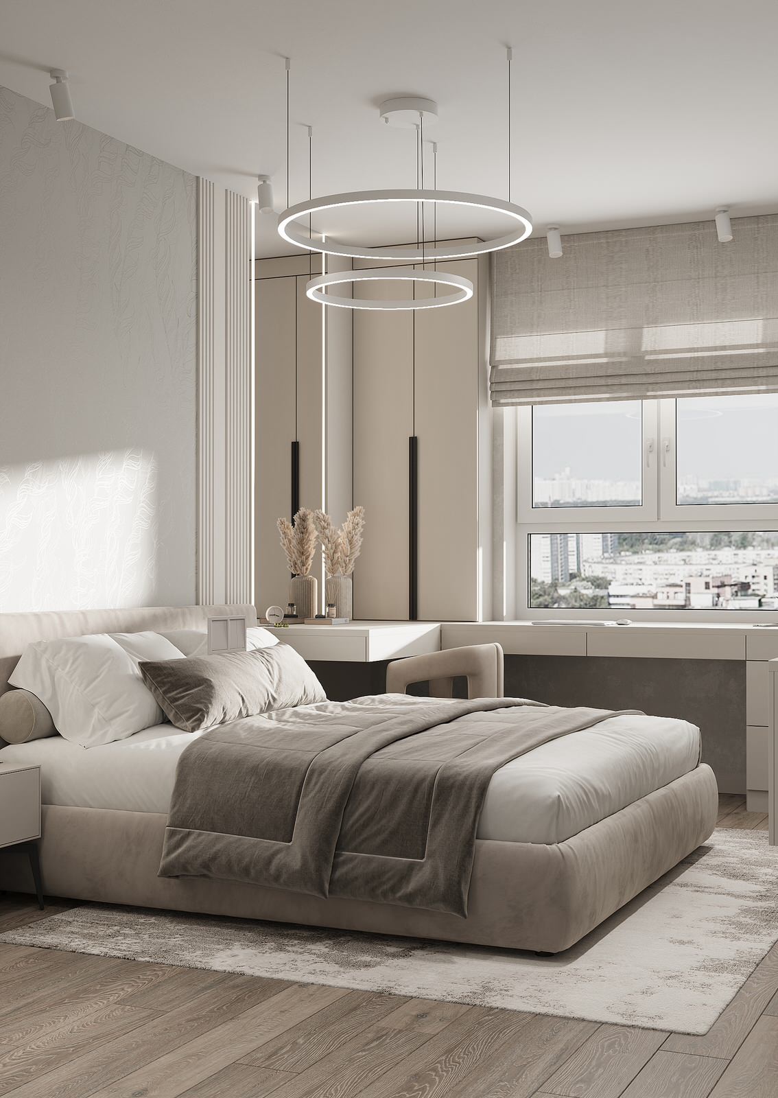 Обложка проекта: спальня  16м.кВ. в жк Тетра