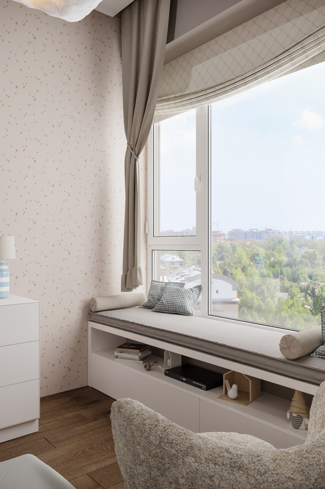 Квартира 132 кв.м. в современном стиле в ЖК "Ботанический сад LIFE".