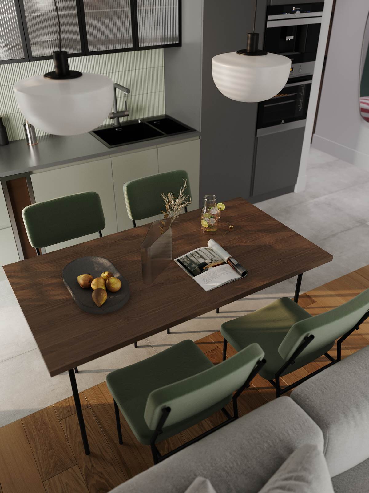 Интерьер квартиры 70 м2 в ЖК NOW