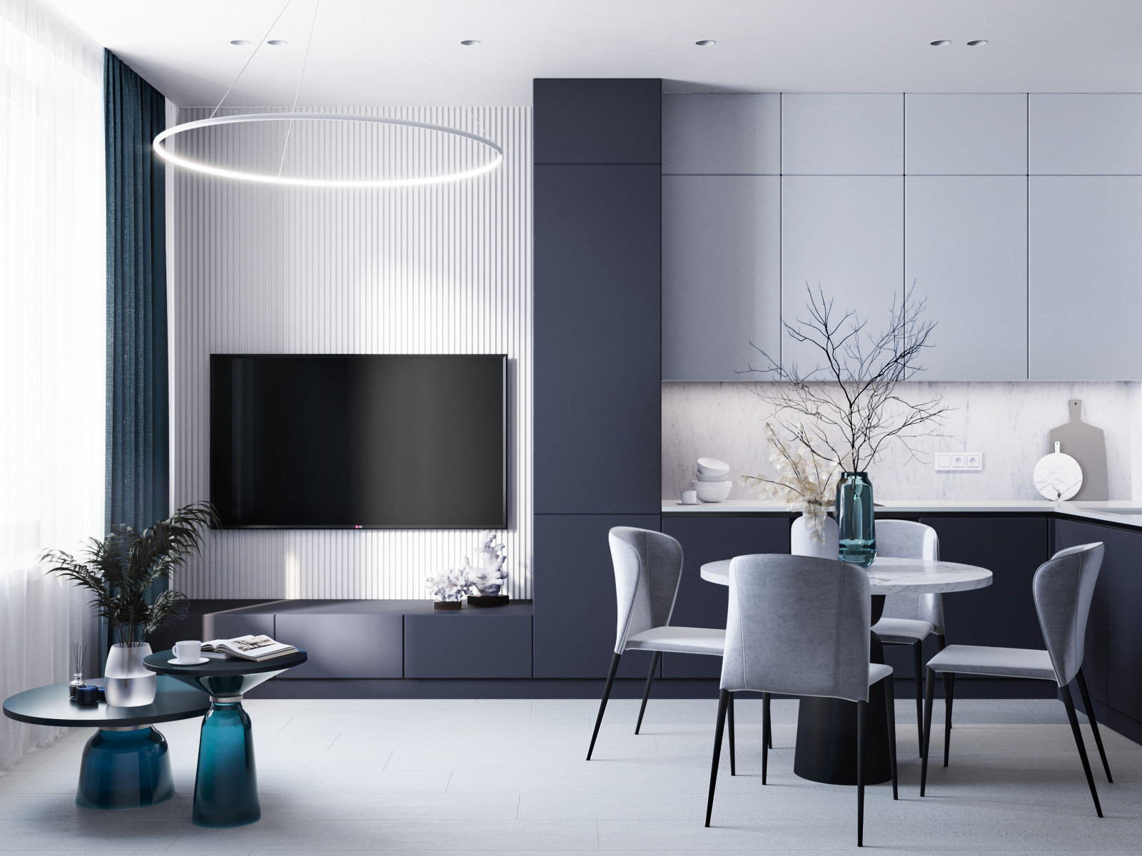 Обложка проекта: Интерьер квартиры в ЖК Романтика 66 м2