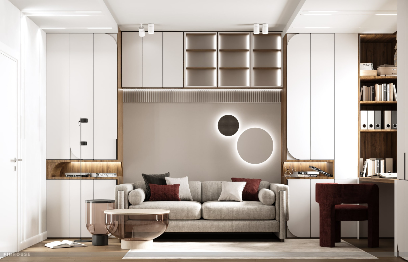 Проект двухкомнатной квартиры (57 м²) в Санкт-Петербурге