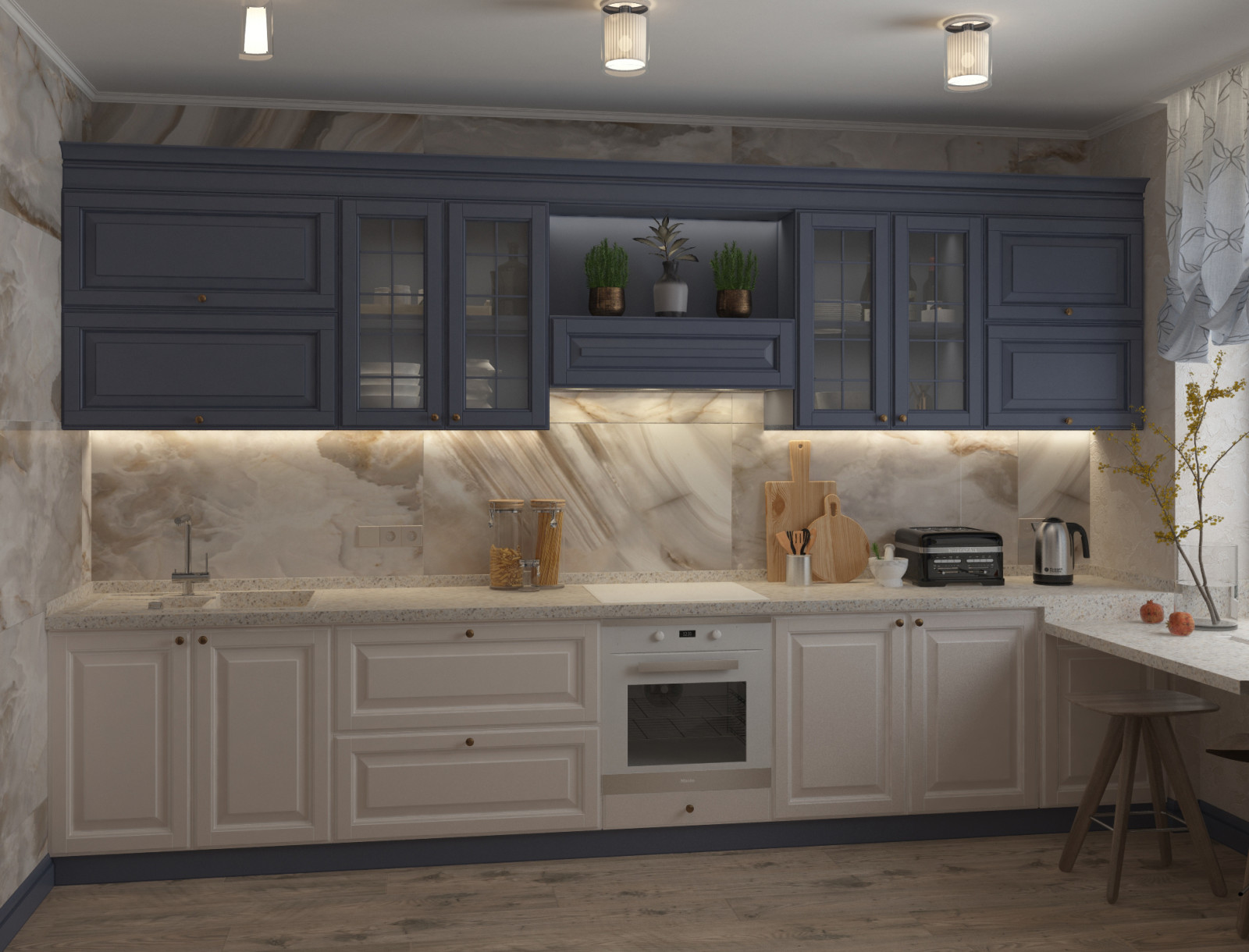 Обложка проекта: Кухня в ЖК "Дом на Волге"