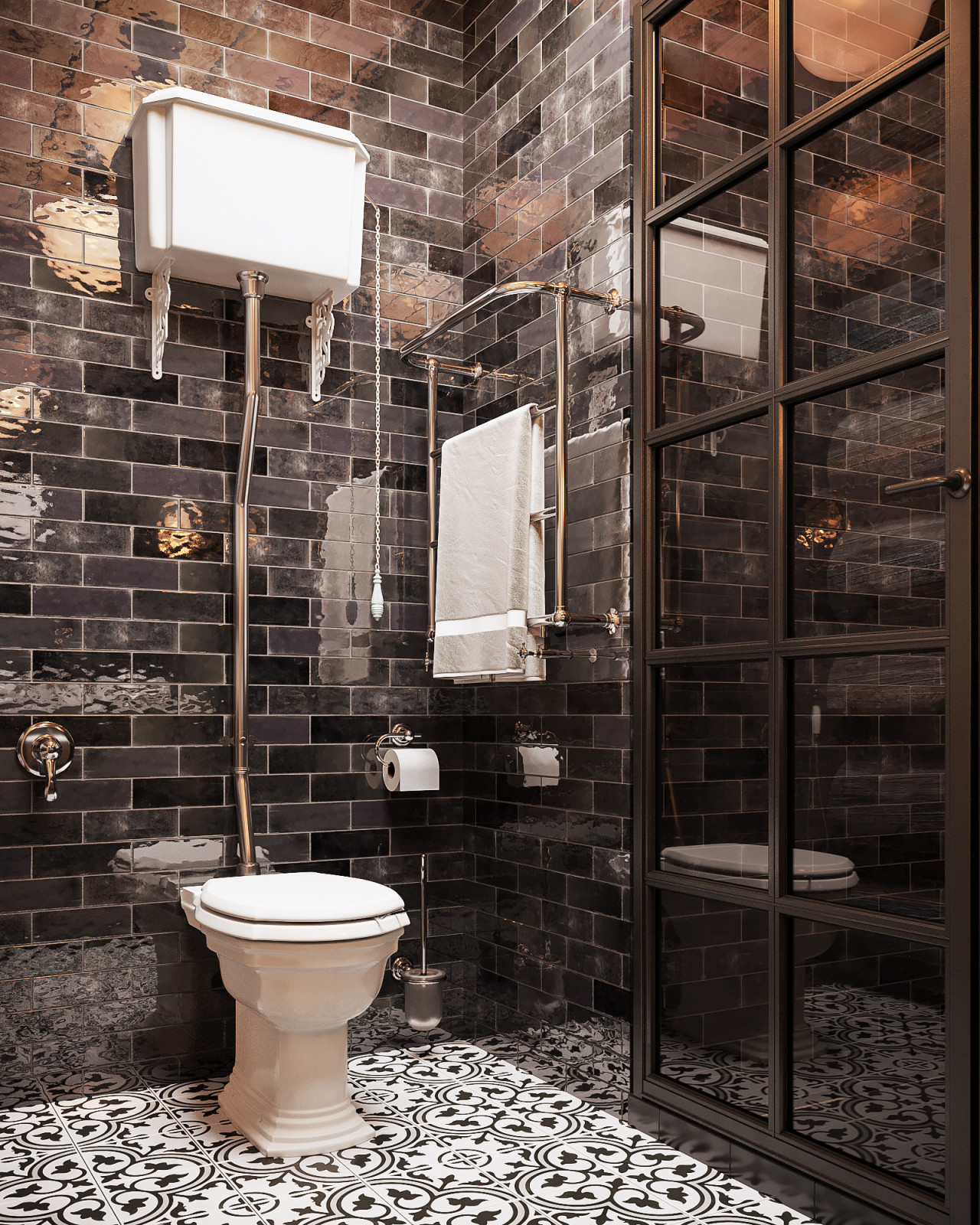 Дом из кело. Душевая