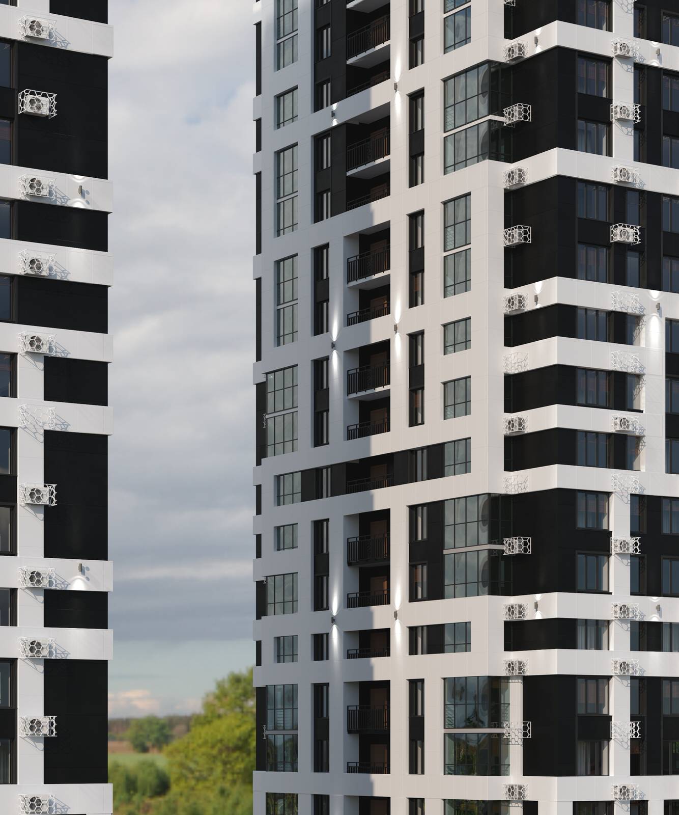 Визуализация фасадов ЖК