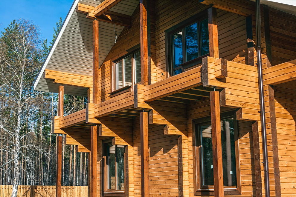 Дом из профилированного бруса камерной сушки