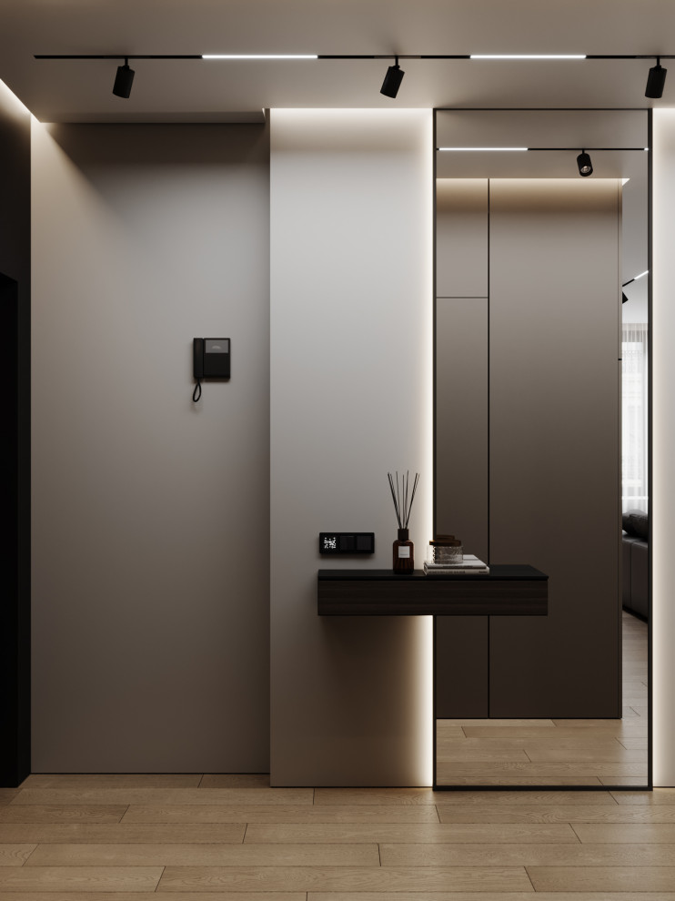 Брутальный современный интерьер, ЖК Румянцево Парк