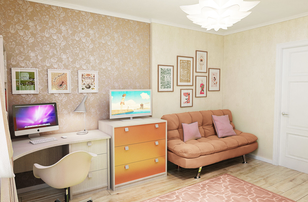 Картира в холодных оттенках с элементами неоклассики