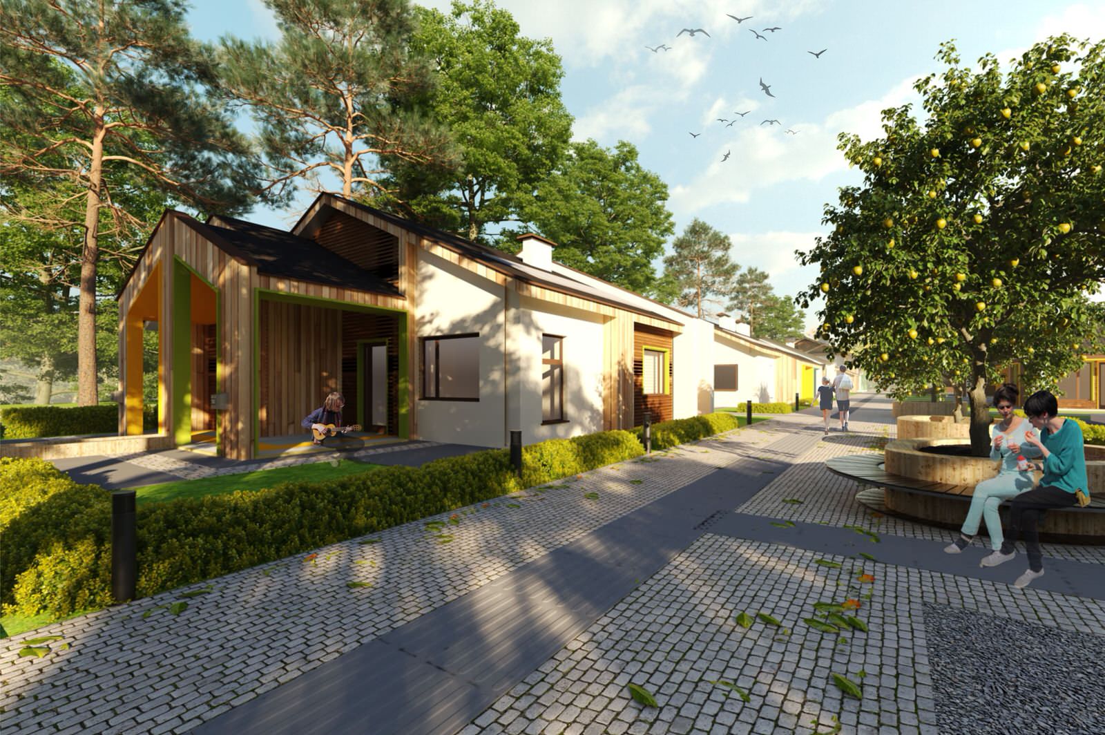 Обложка проекта: Визуализация квартала "Новые берега"