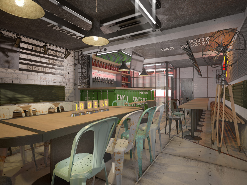 Дизайн проект общественного интерьера (бар) Revolver Craft beer