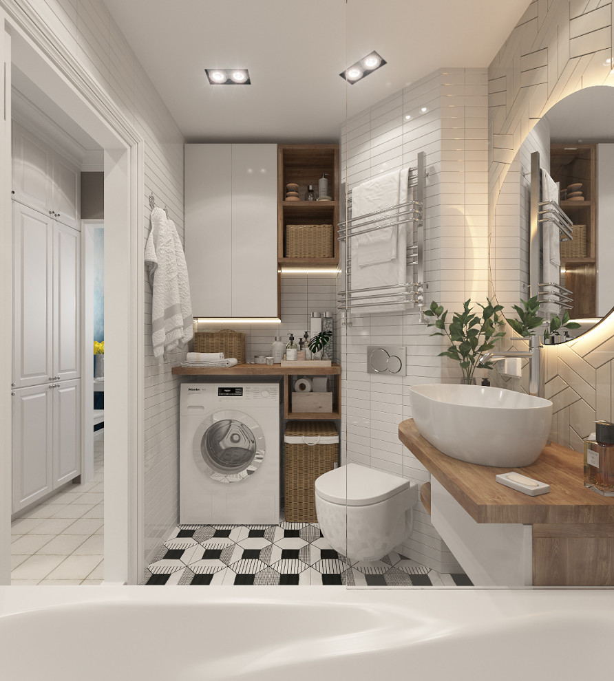 Квартира на Осташковском проезде  в скандинавском стиле