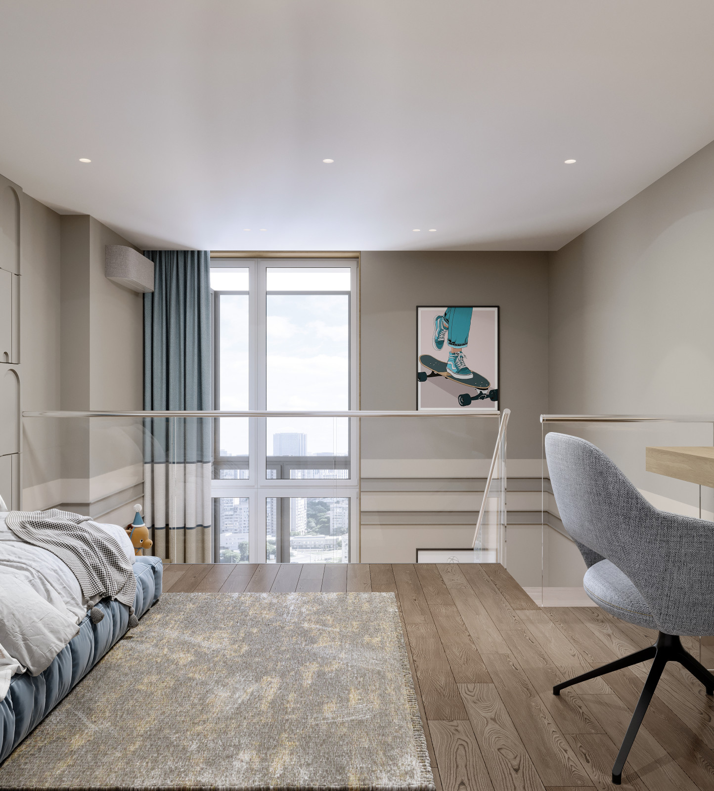 ДИЗАЙН ДВУХУРОВНЕВОГО ПЕНТХАУСА В ЖК "NOW"