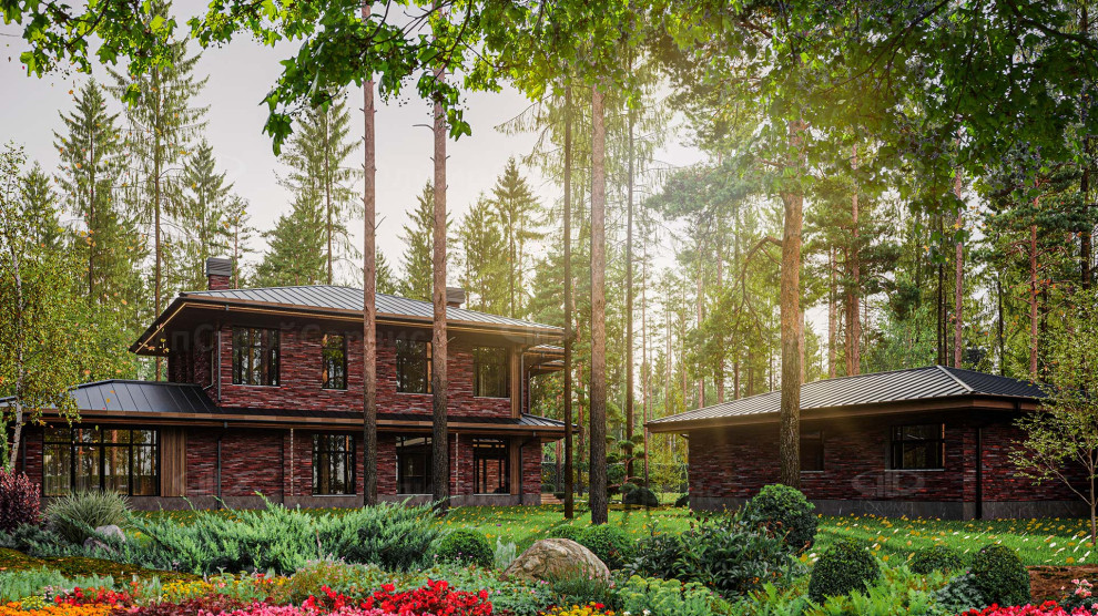 Большой двухэтажный коттедж «Ридли»