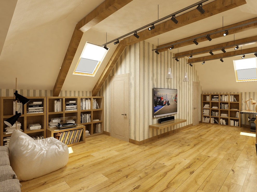 Мансарда в скандинавском стиле