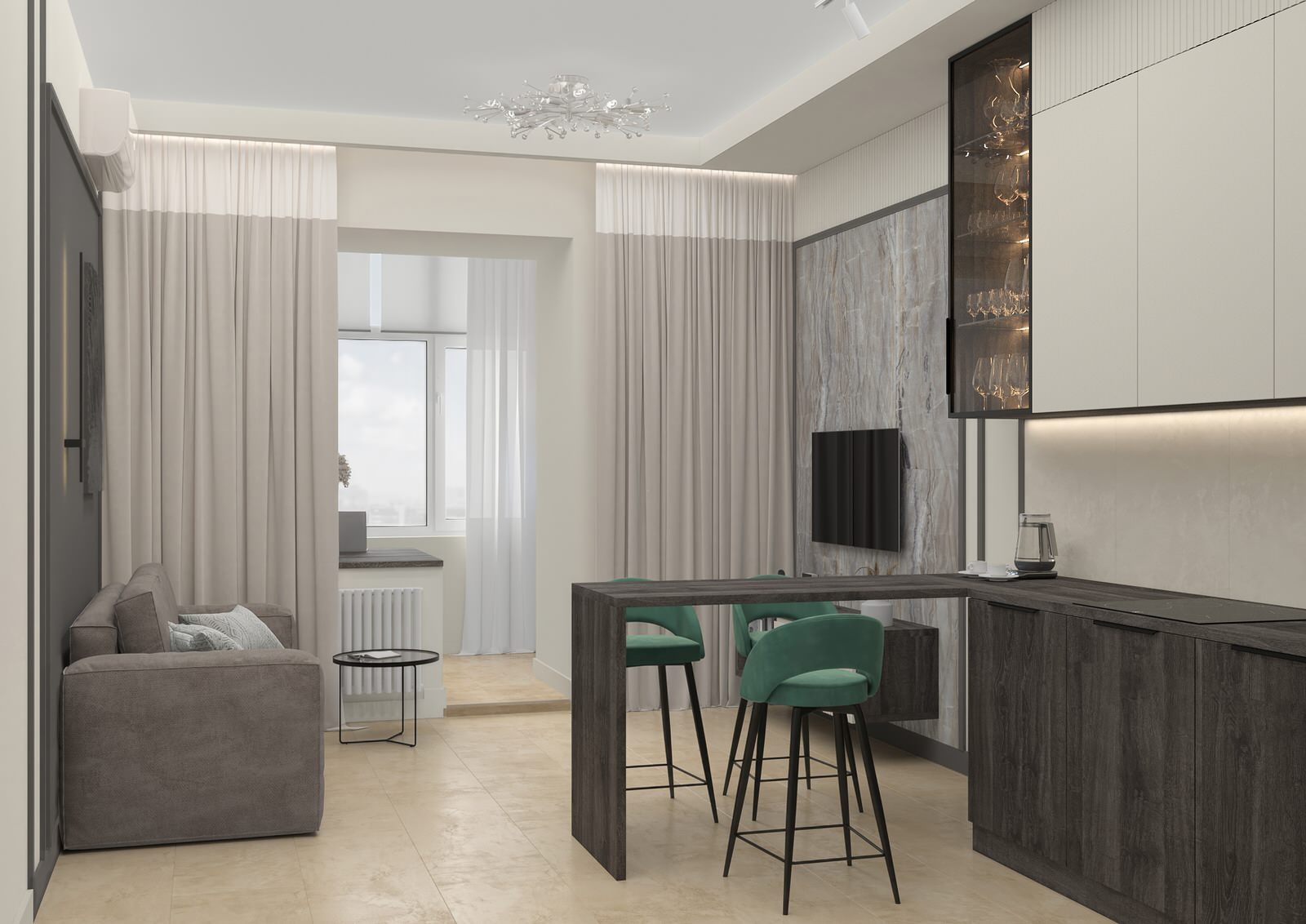 Кабинет и кухня для Надежды