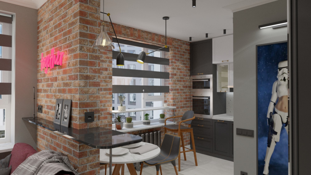 Из спальни на кухню