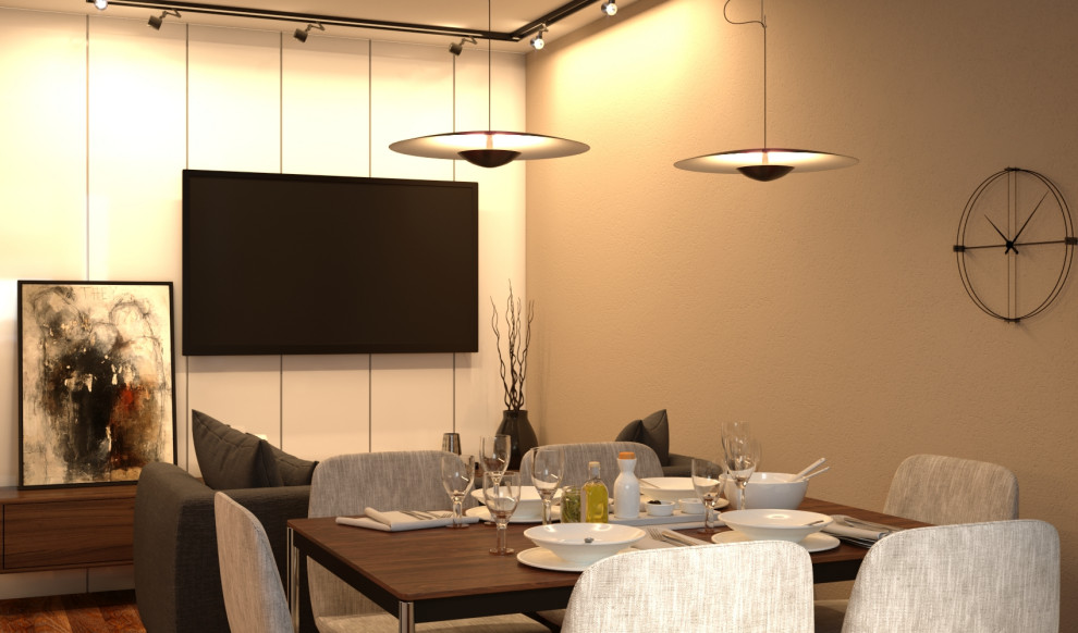 Обложка проекта: Кухня-гостиная в современном стиле