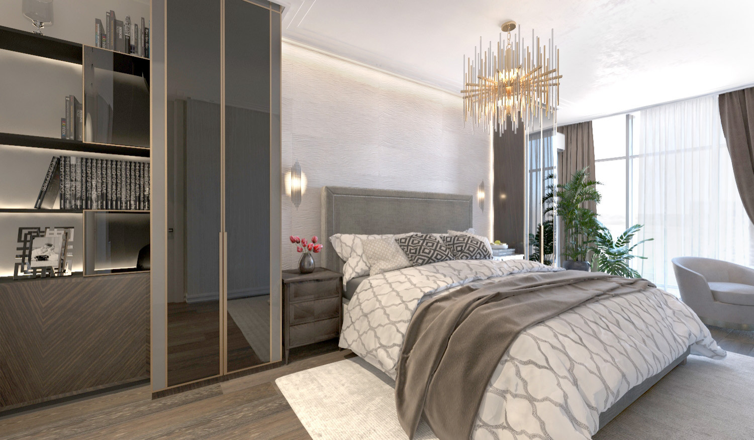 Проект интерьера квартиры в жк "Адмирал" г.Ростов-на-Дону