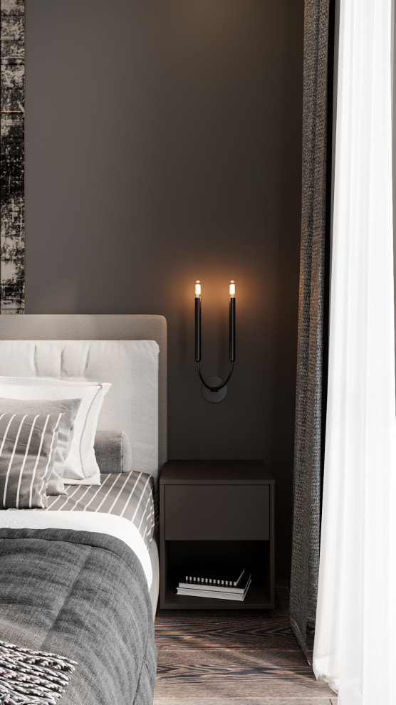 Дизайн спальни и сан узлов