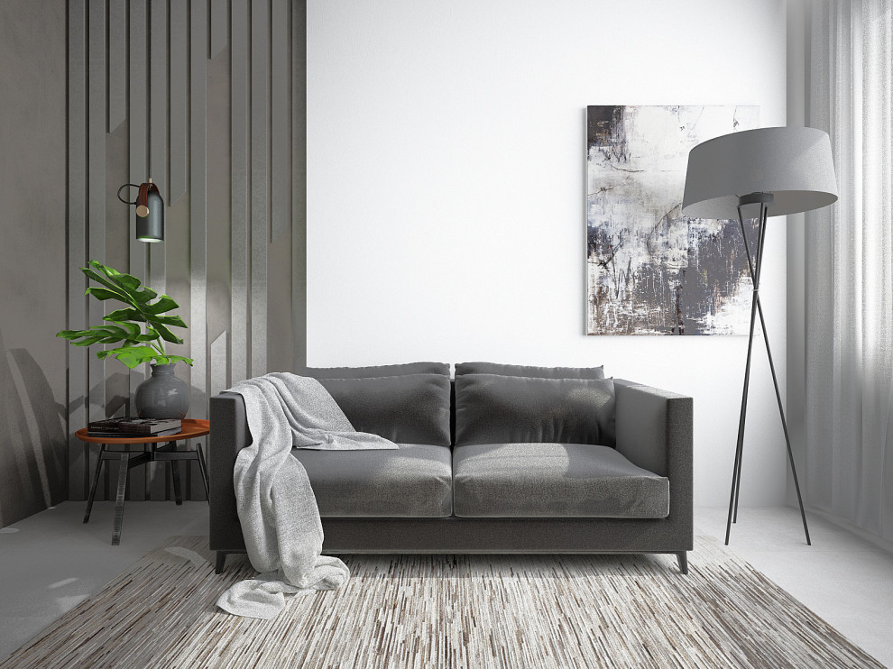 МОНОХРОМ С АКЦЕНТАМИ. Современный графичный интерьер.