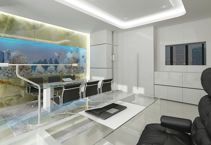 Дизайн офисных пространств для топ-менеджеров Mercury Tower 38 этаж