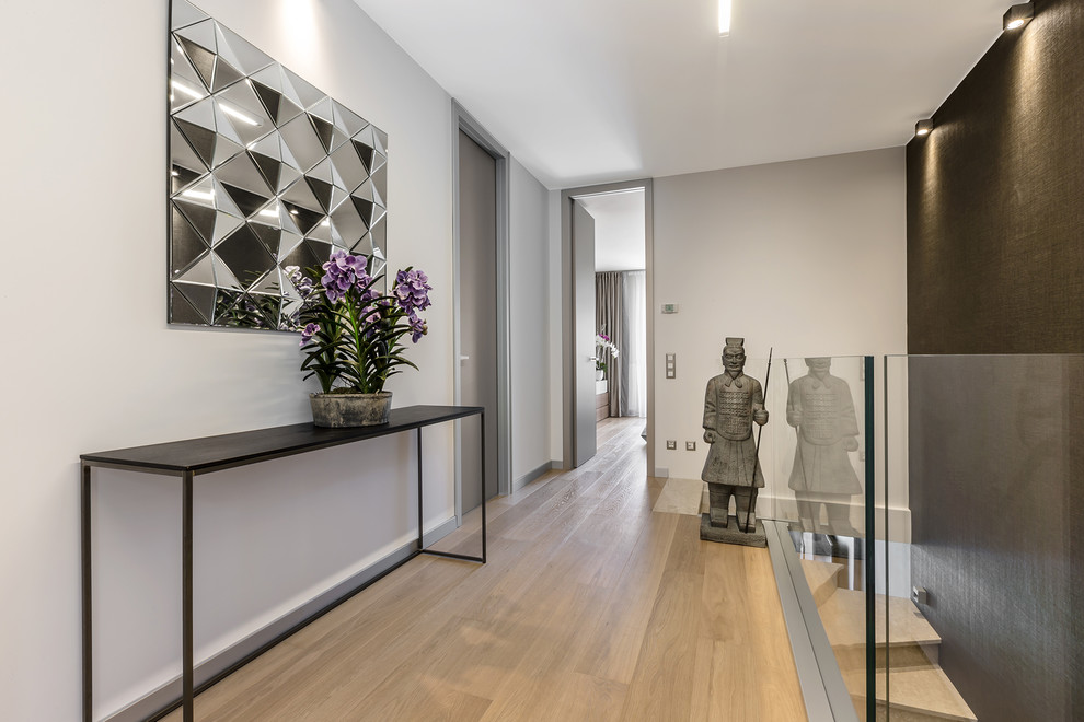 Modern and spacious hall in a villa on Cote d'Azur.