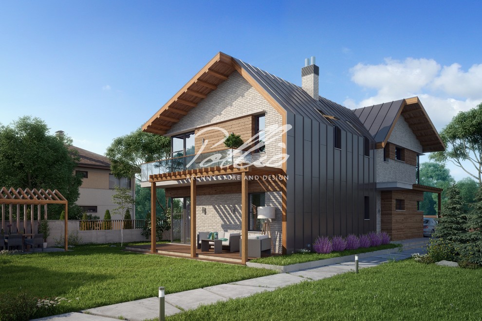 Проект двухэтажного дома X13