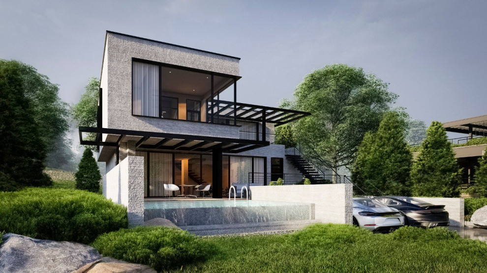 Группа жилых домов у подножья горы Сююрю-Кая