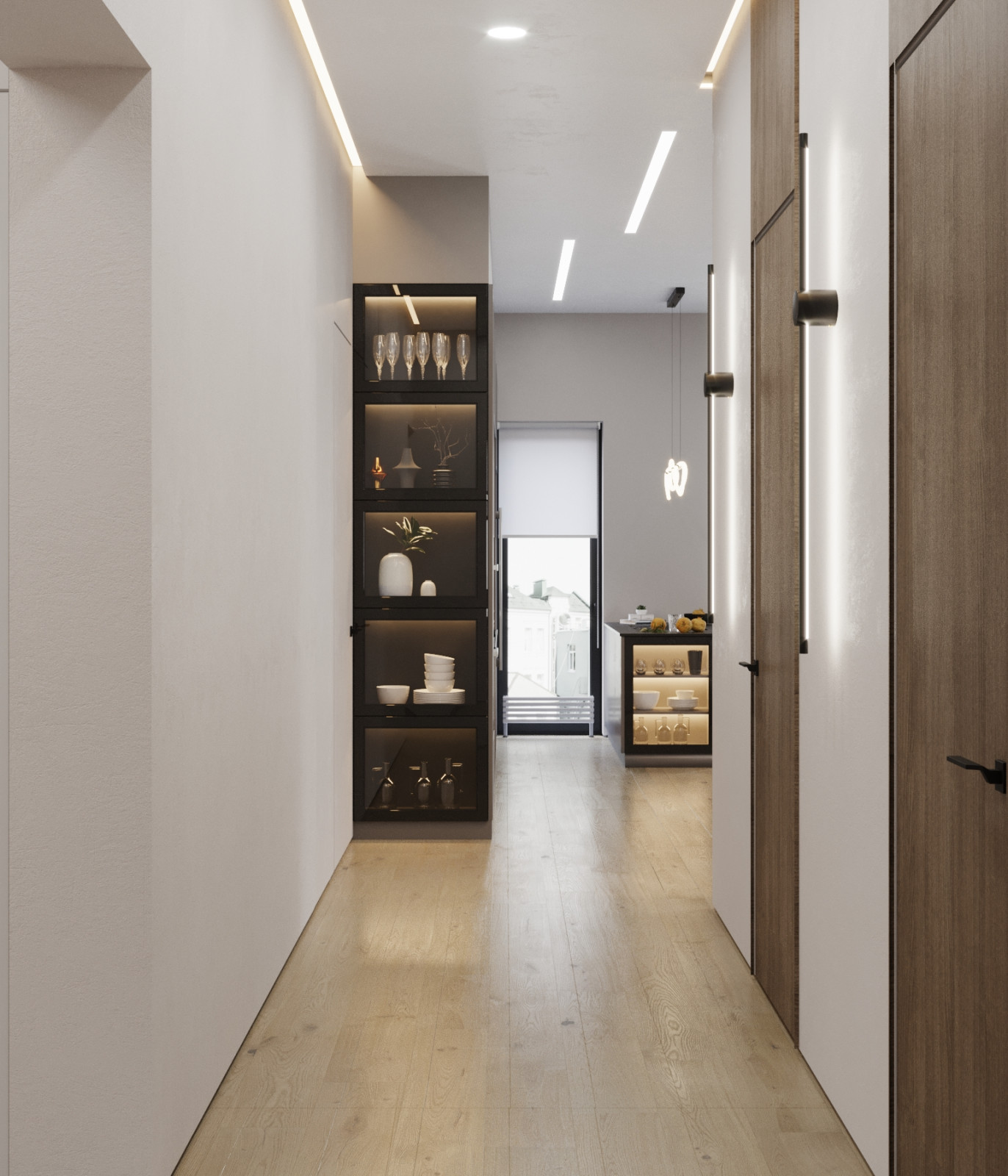 Квартира в серых тонах