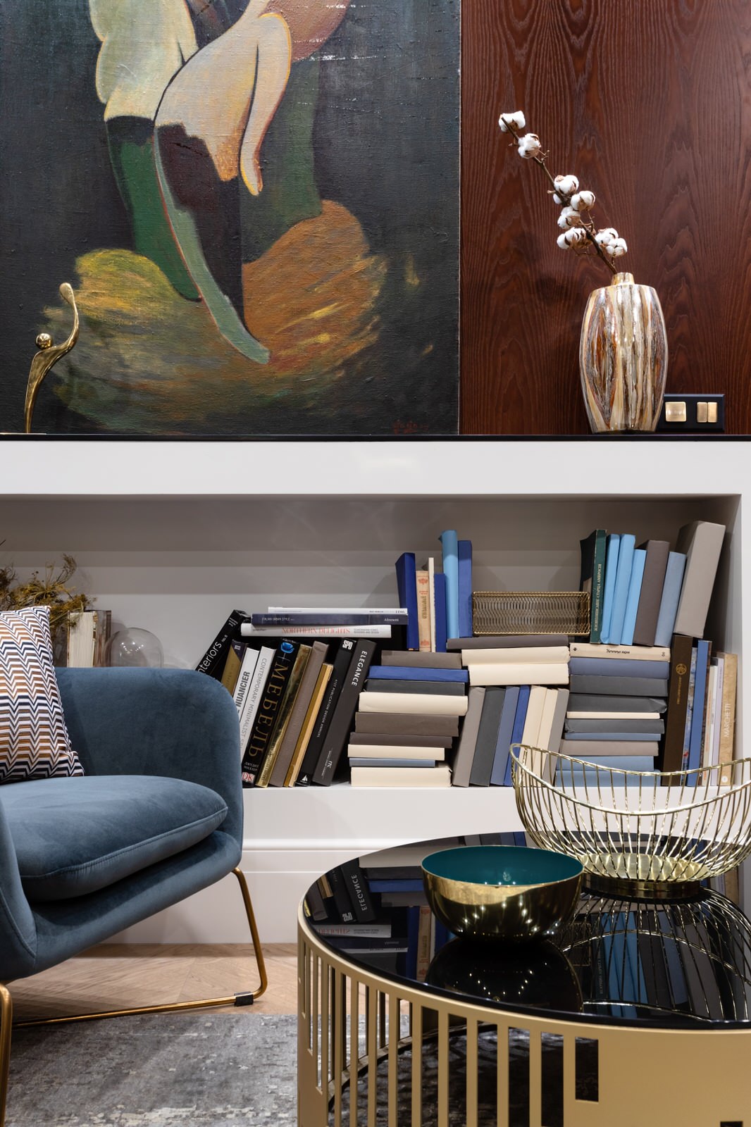 Реализация проекта трехкомнатной квартиры ЖК "Фили Град" (Three-room apartment)