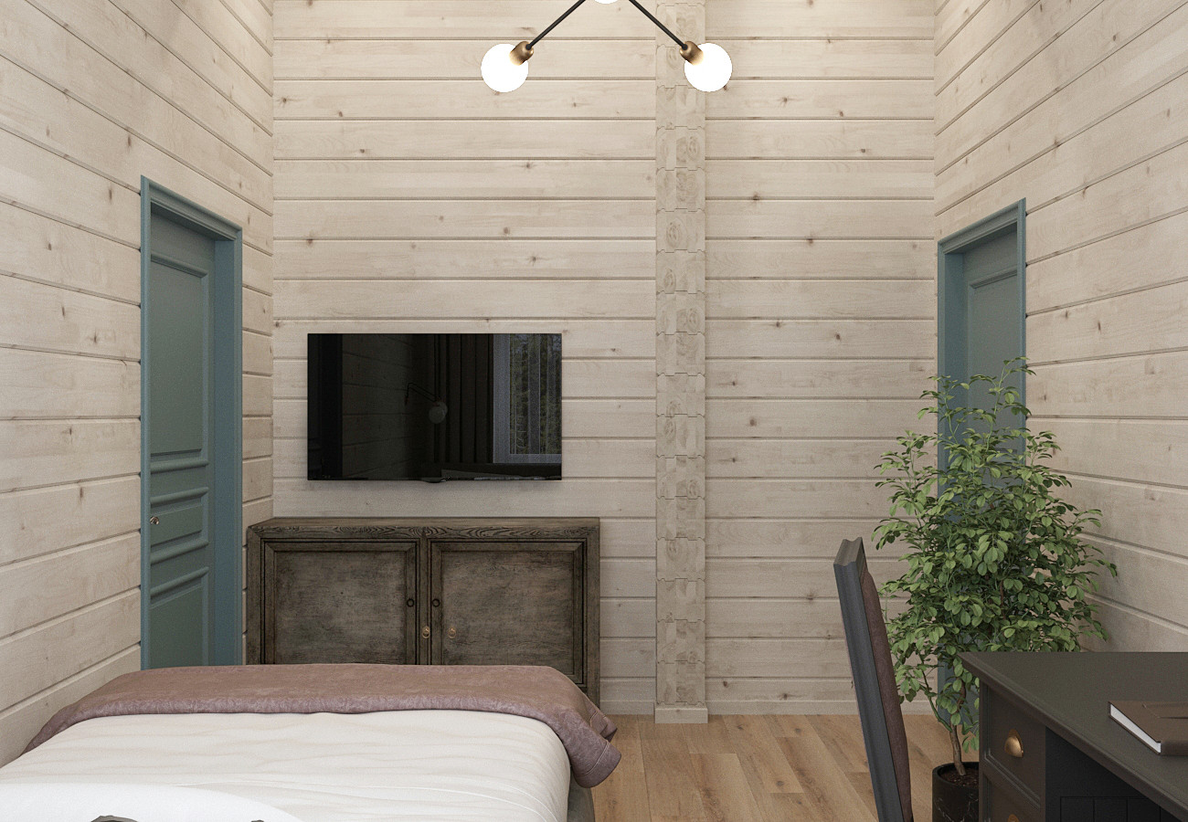 Интерьер деревянного дома