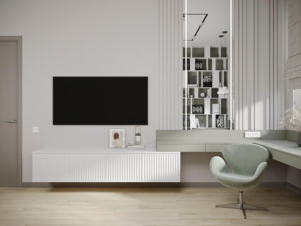 Интерьер 3-хкомнатной квартиры в ЖК "Тушино 2018"