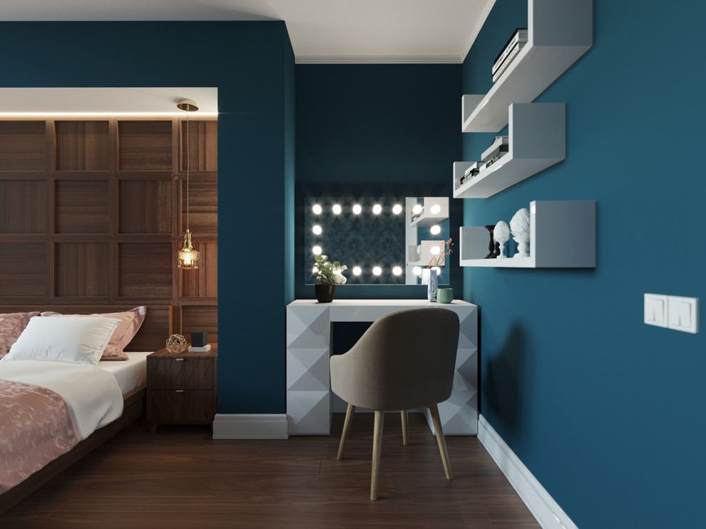 Дизайн интерьера спальни для молодой пары с двумя детьми(вариант 3)