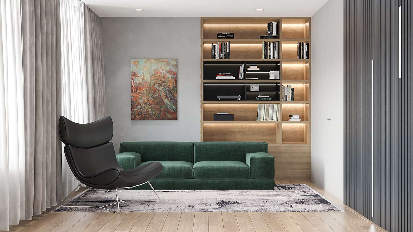 two-painting apartment