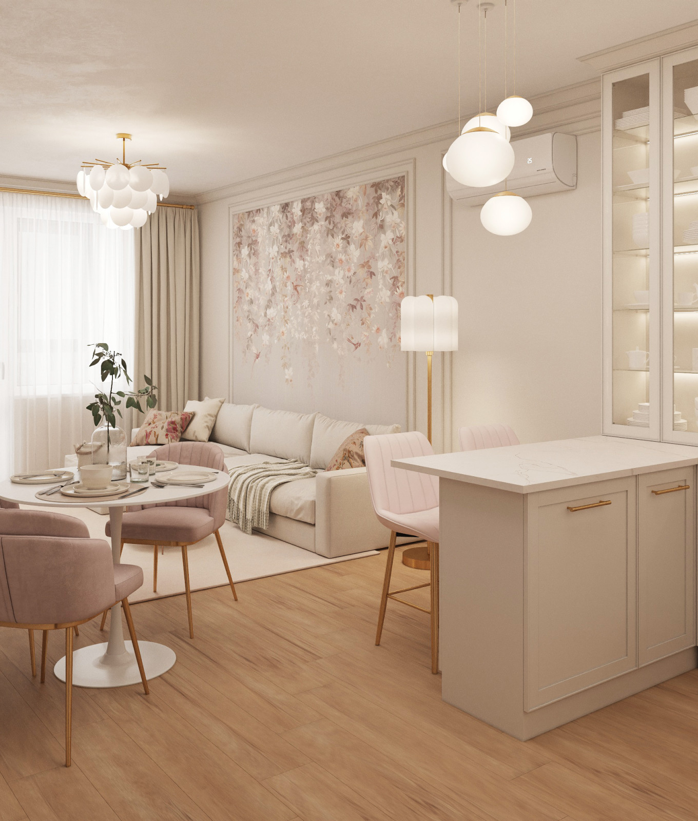 Дизайн-проект квартиры 67м² в ЖК Ритмы