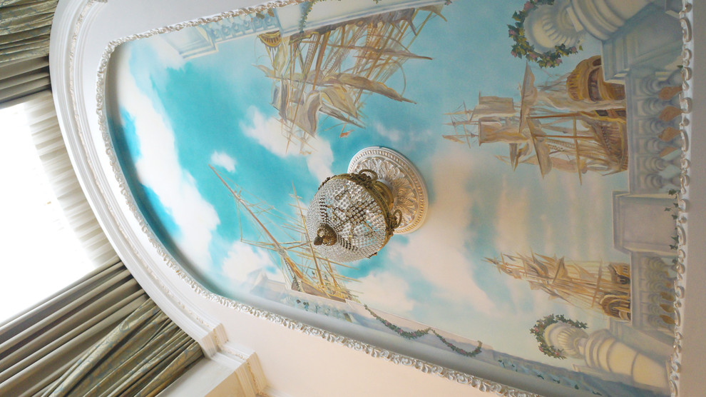 Роспись потолка в кабинете