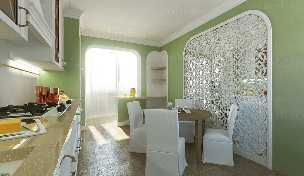 Кухня с балконом, г.Климовск