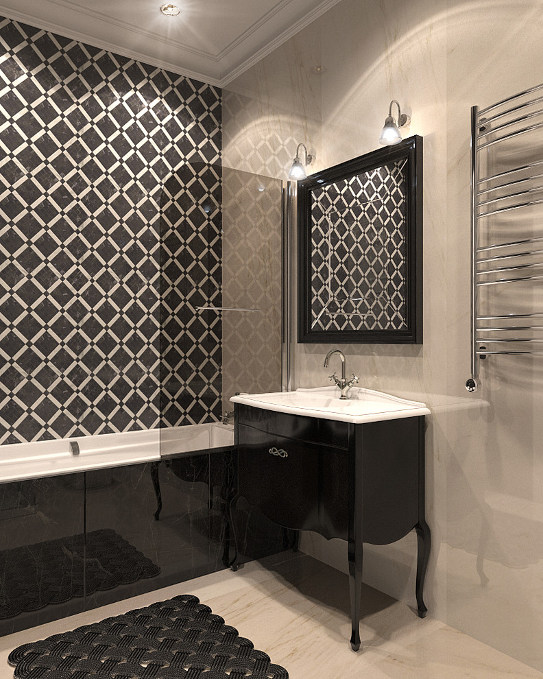 Project of Interiors at private flat at Molodogvardeyskaya Street, Moscow