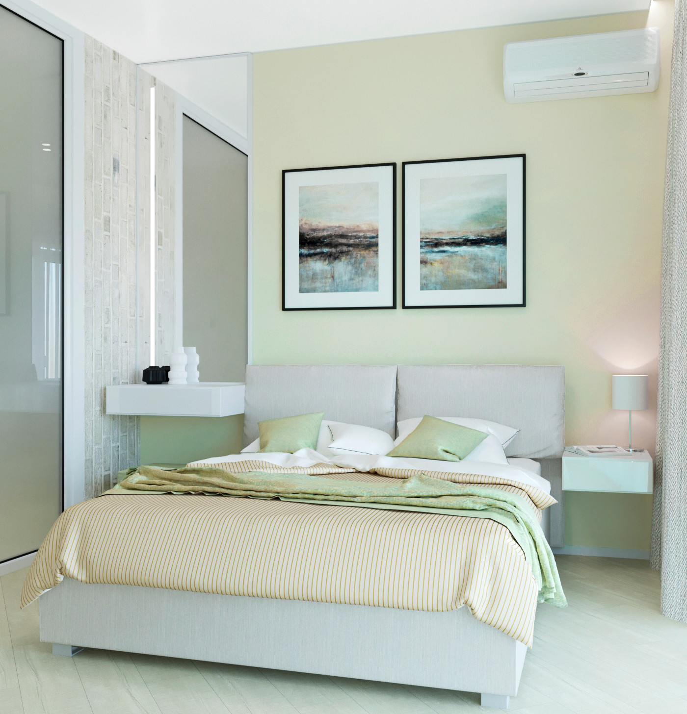 Зона спальни.