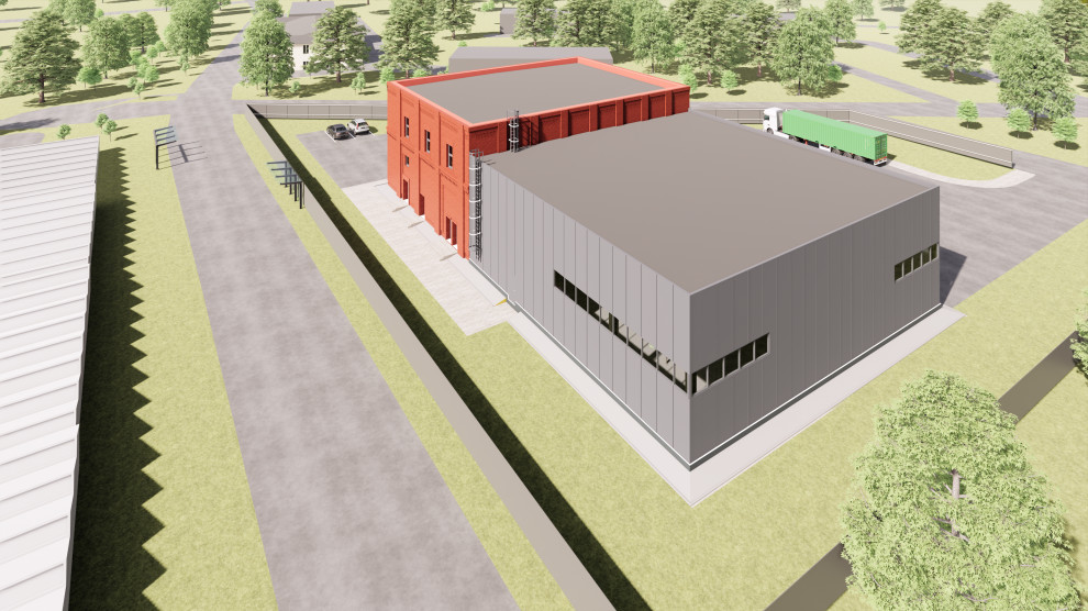 Производственный объект до 1500кв.м. площади в кирпичном стиле