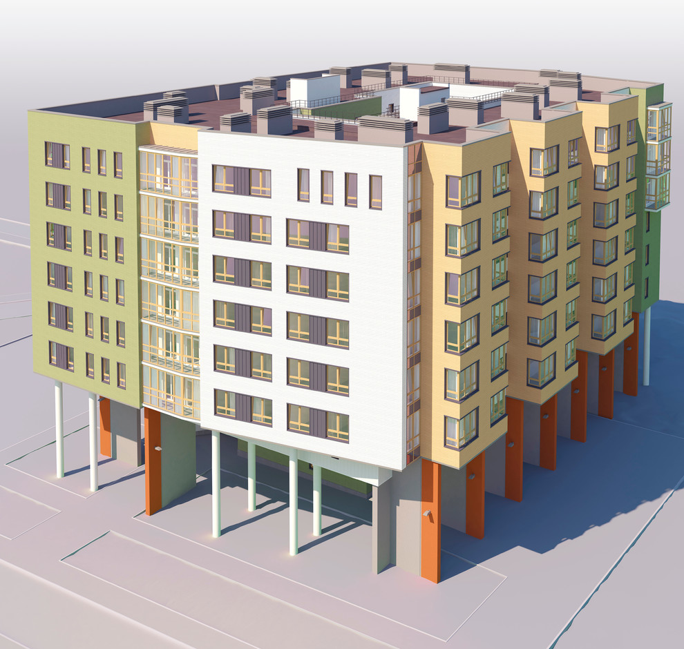 3-х секционный 7-этажный жилой дом с подземной стоянской г. Дубна