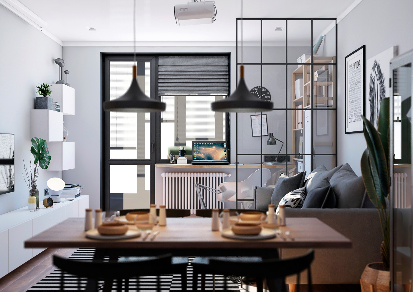 Обложка проекта: Двухкомнатная квартира в скандинавском стиле, Москва