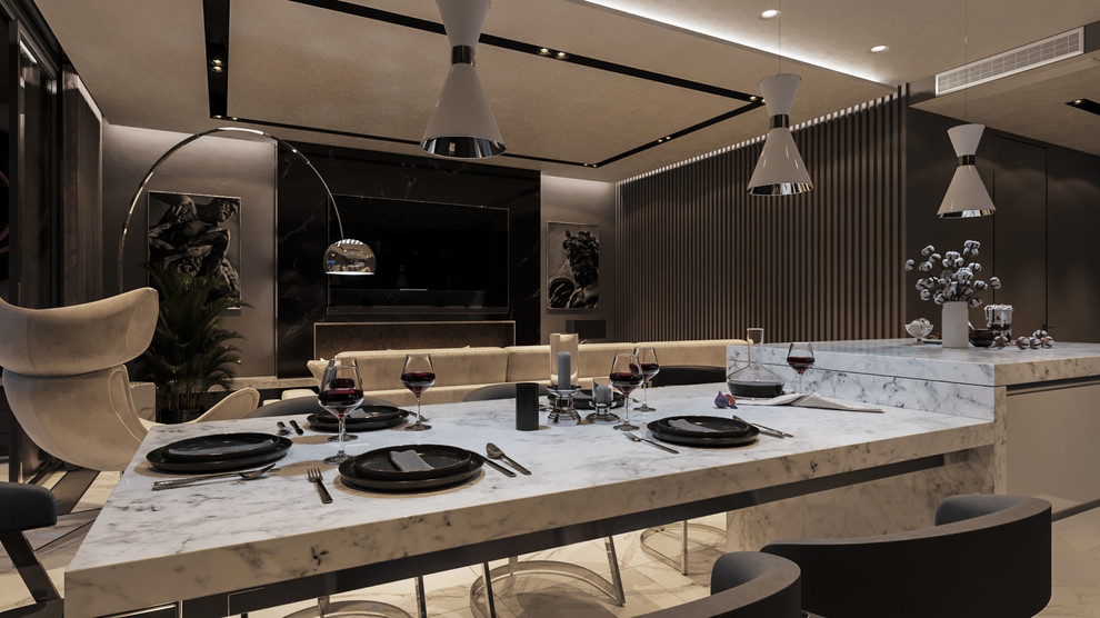 Room_002 ЖК "Скай Форт" - (кухня-гостиная)